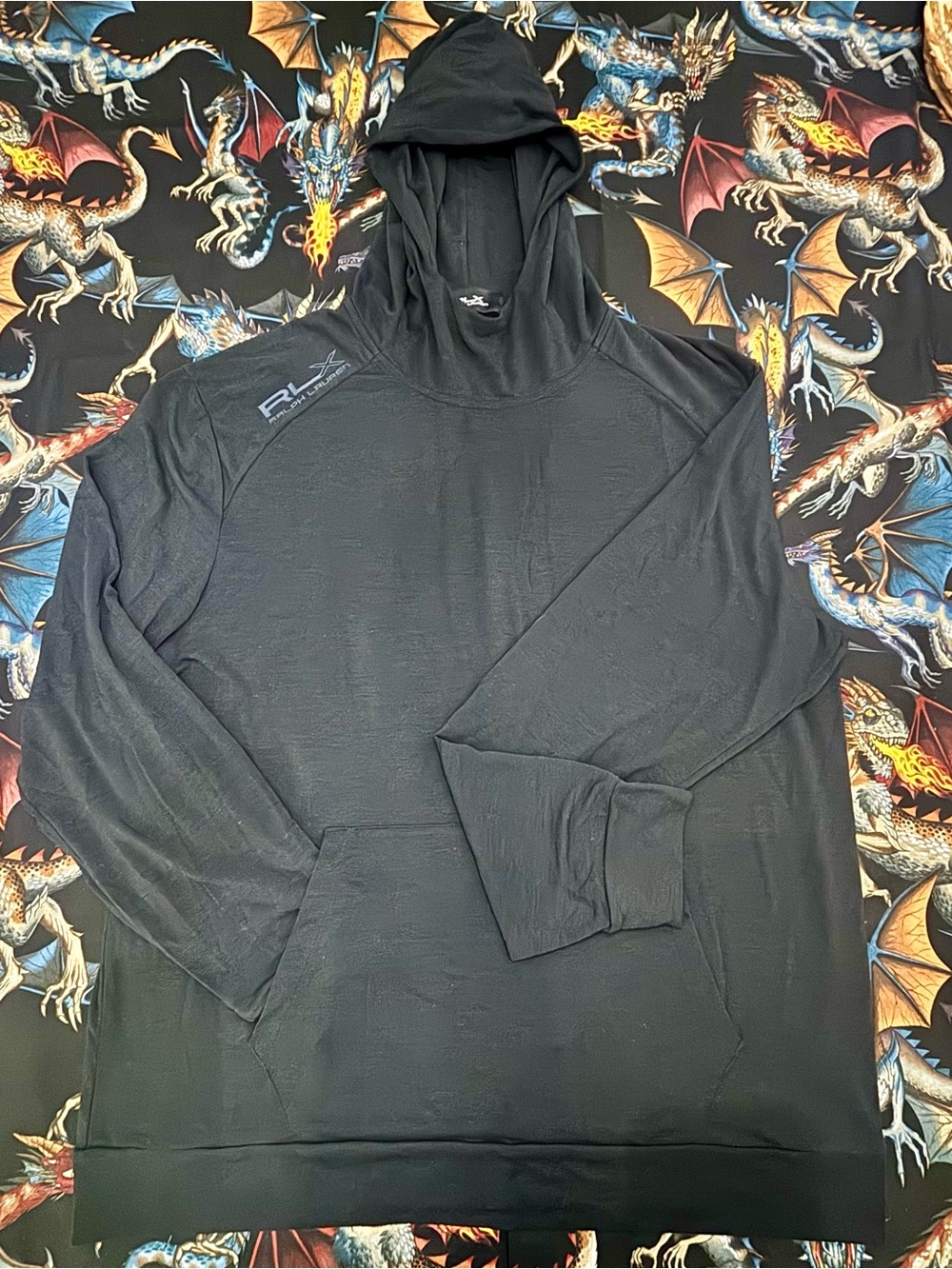 RLX Ralph Lauren Performance Jersey Golf Hoodie, XL - Picture 3 of 5
